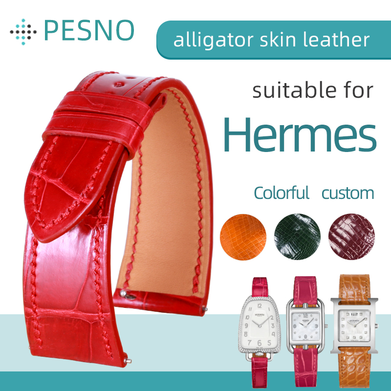Luxury Watch Hermes - PESNO جميلة الملونة جلد التمساح تخصيص