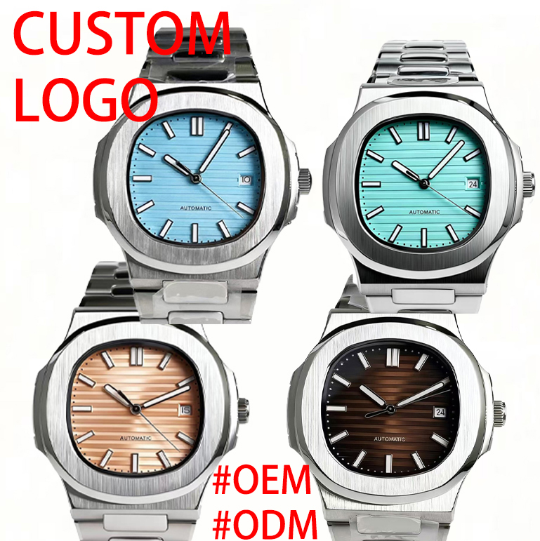 Luxury Watch Logo - ساعة مربعة 42 مم قابلة للتخصيص
