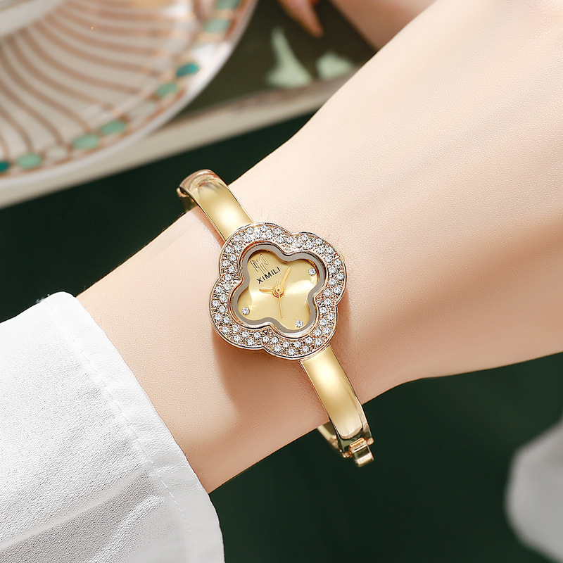 Luxury Watch Kids - ساعة يد نسائية فاخرة مرصعة بالألماس