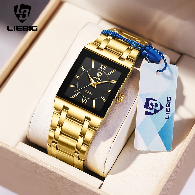 Luxury Watch Kids - LiEBIG ساعات المعصم الكوارتز الذهبية الفاخرة