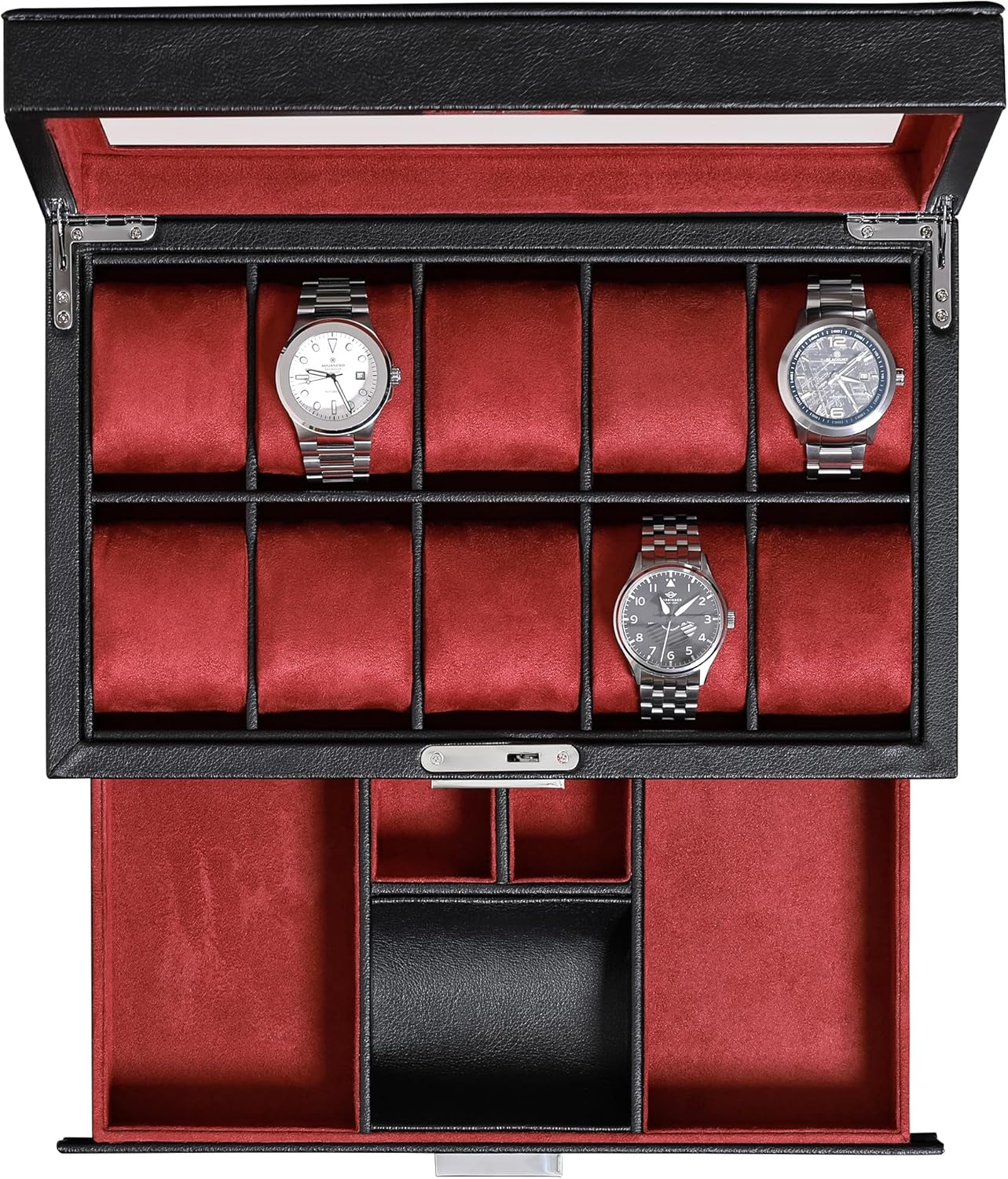 Luxury Watch Organizer - صندوق ساعات بـ 10 فتحات من