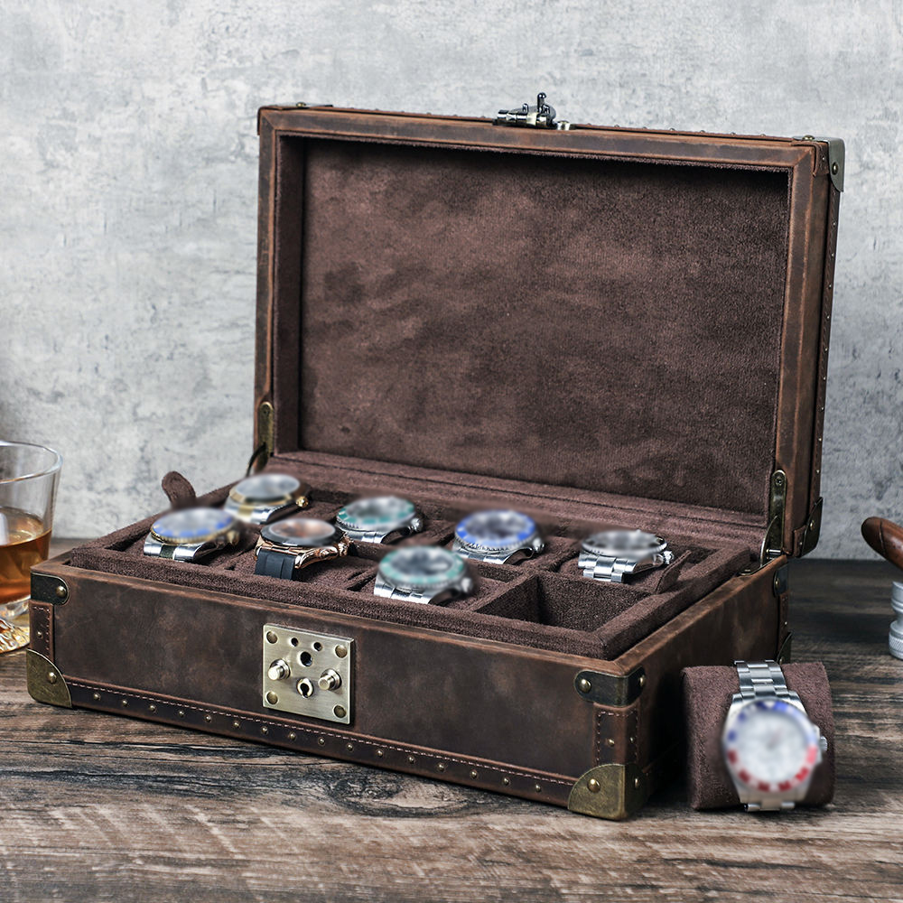Luxury Watch Organizer - علبة ساعات جلدية فاخرة من CONTACT'S