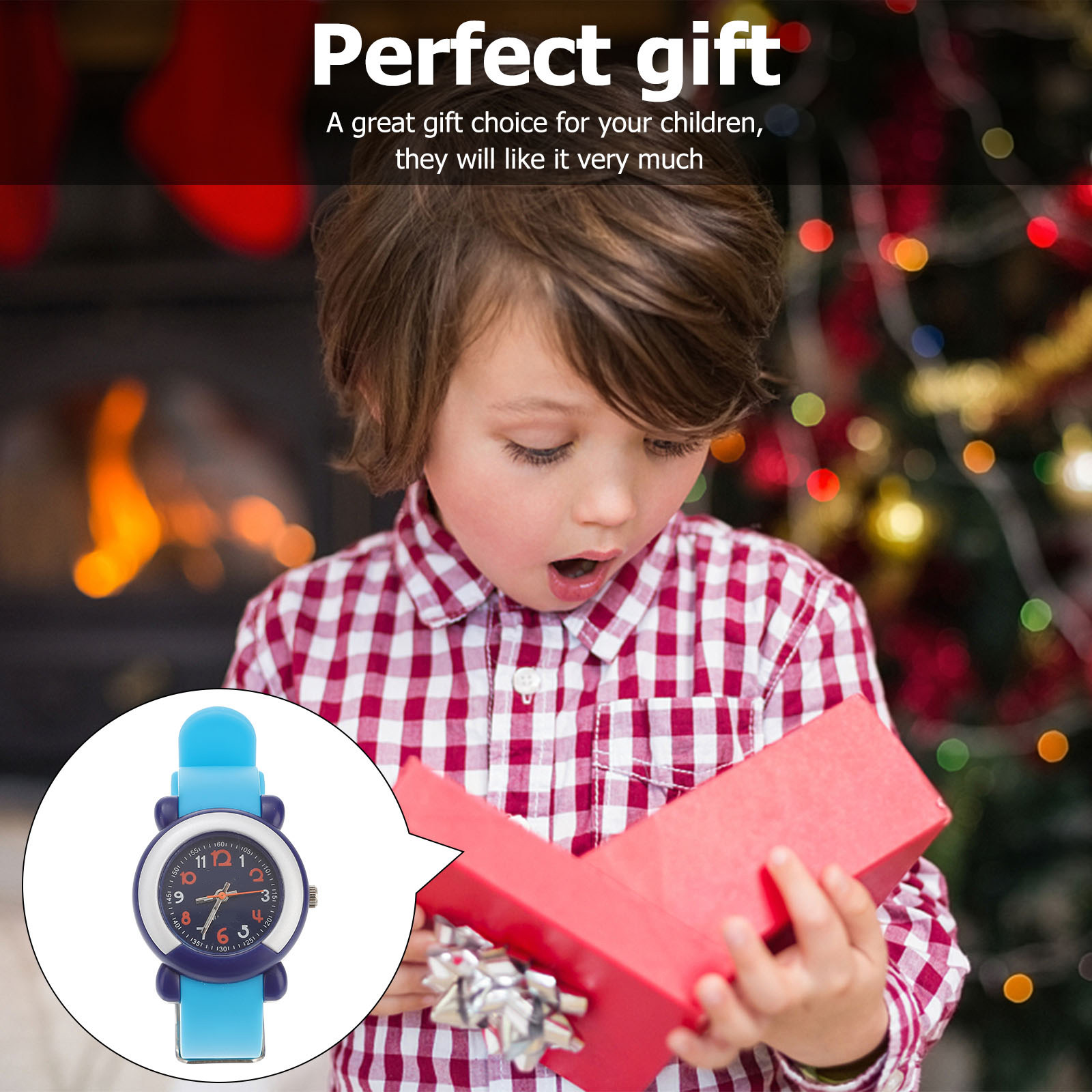 Luxury Watch Kids - ساعة كوارتز للأولاد والبنات مقاومة للماء
