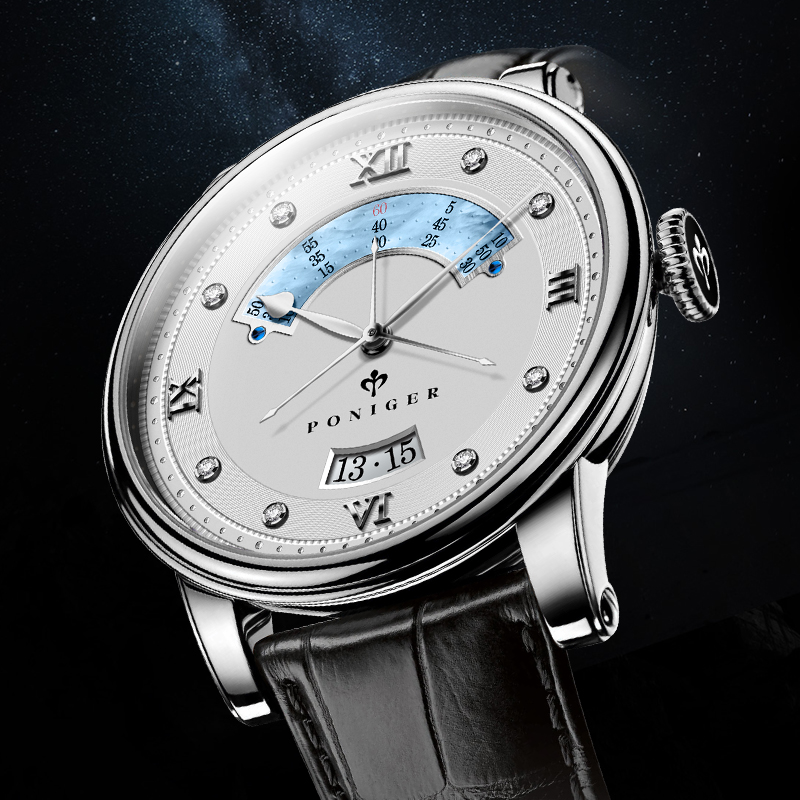 ساعة يد فاخرة للرجال من PONIGE - مراجعة Luxury Watch Second Hand وسعره