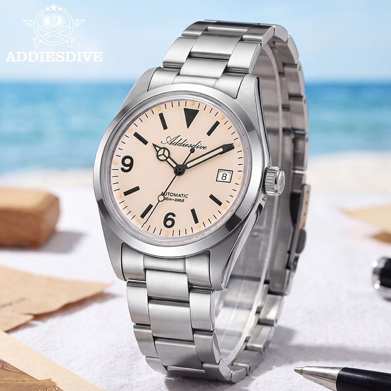 ساعة ADDIESDIVE ميكانيكية أوتو - مراجعة Luxury Watch Second Hand وسعره