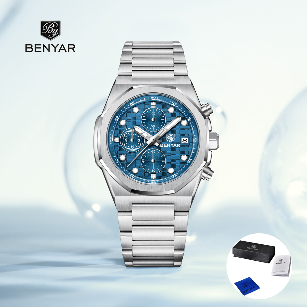 2025 جديد BENYAR ساعات رجالية  - مراجعة Luxury Watch Organizer وسعره