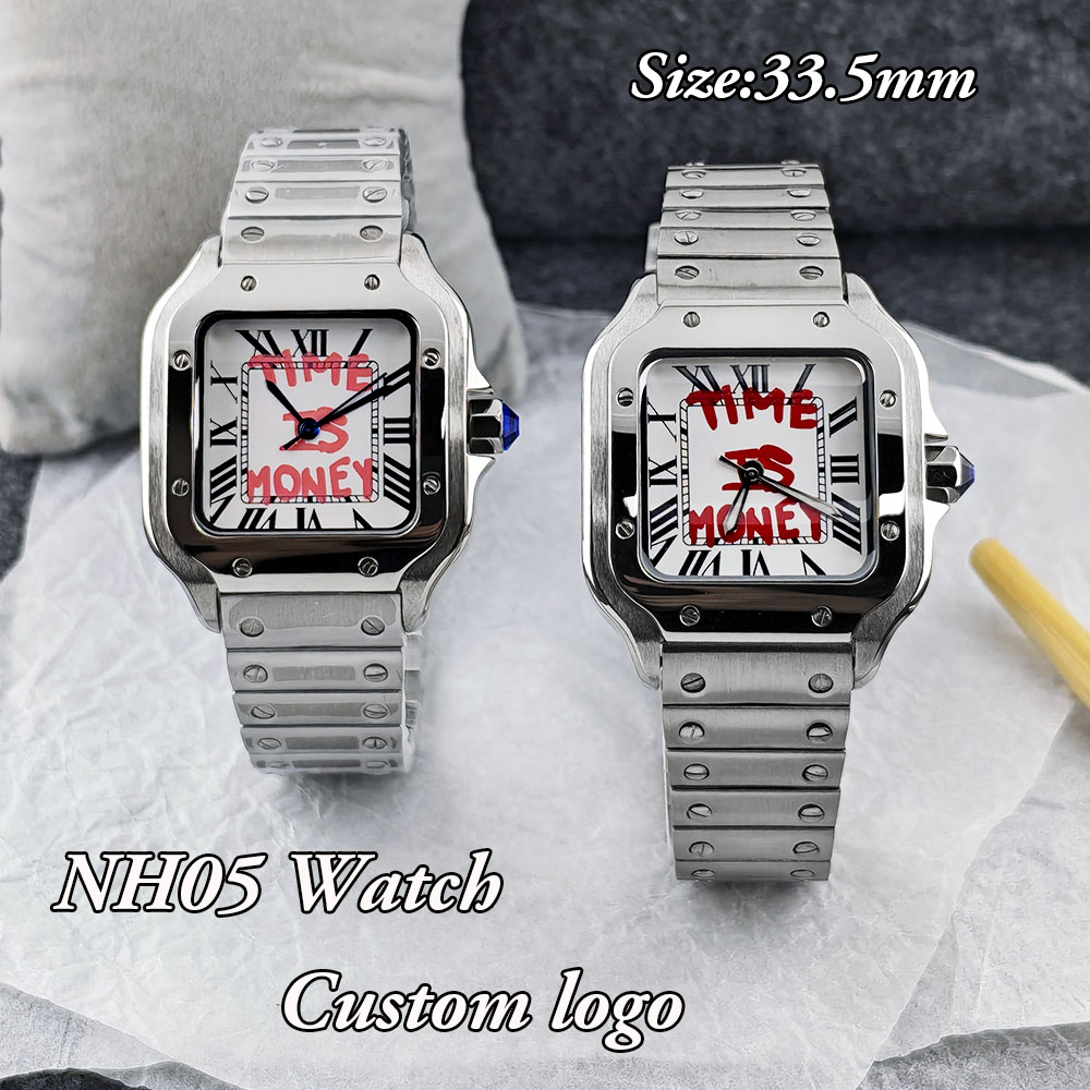 ساعة NH05 مربعة الشكل جديدة، س - مراجعة Luxury Watch Logo وسعره