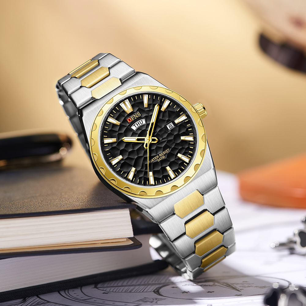 ساعة يد رجالية فاخرة من OFNS ل - مراجعة Luxury Watch Green Dial وسعره