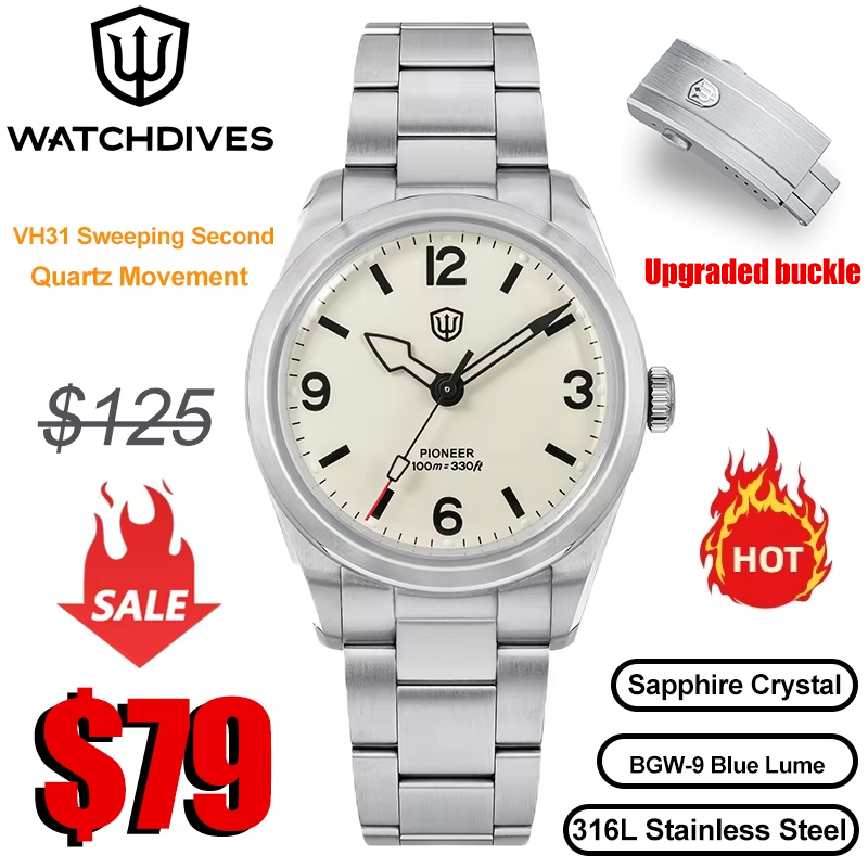 ساعة يد Watchdives WD1960S V2  - مراجعة Guilloché Dial Watch وسعره