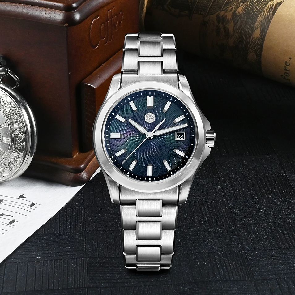 سان مارتن ساعة أوتوماتيكية للر - مراجعة Guilloché Dial Watch وسعره