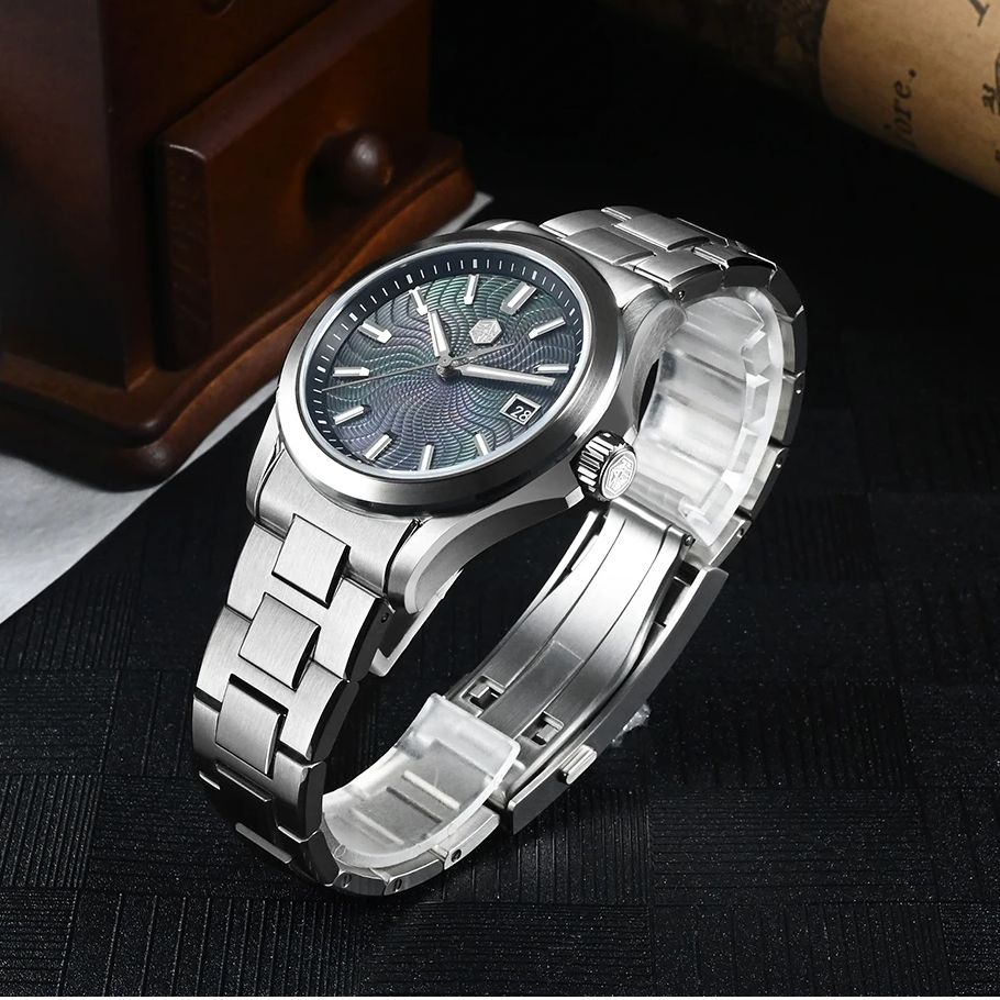 سان مارتن ساعة أوتوماتيكية للر - مراجعة Guilloché Dial Watch وسعره
