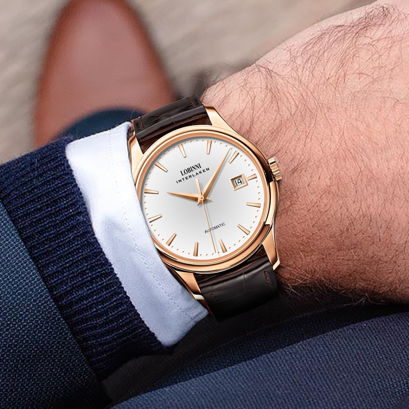 ساعة LOBINNI L12026 للرجال، حر - مراجعة Guilloché Dial Watch وسعره