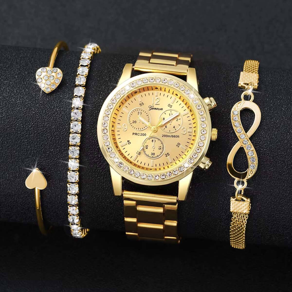 4 قطع/مجموعة ساعات نسائية فاخر - مراجعة Luxury Watch Organizer وسعره