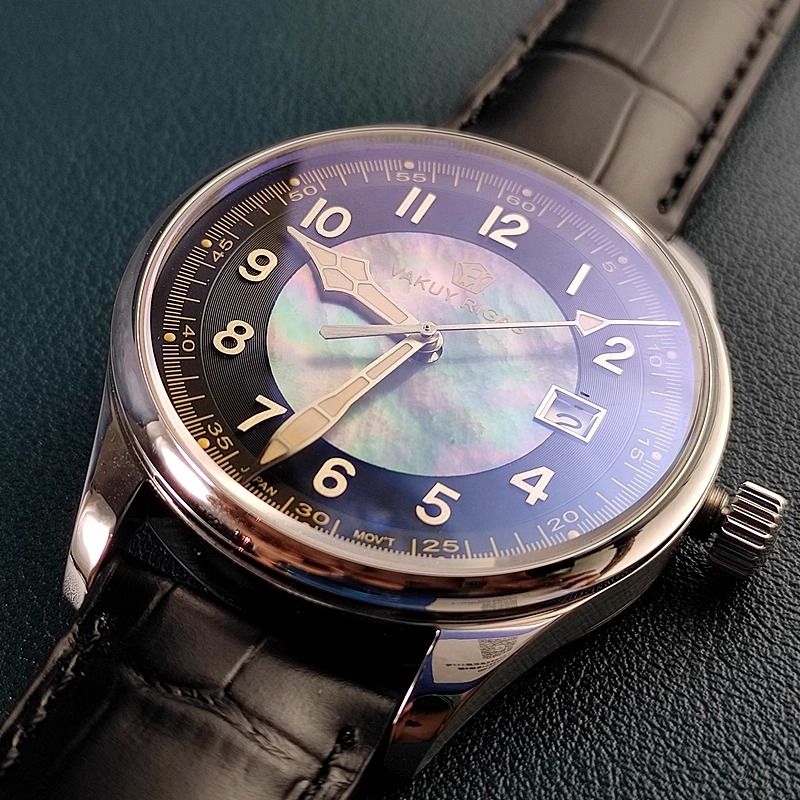 ساعة طيار أوتوماتيكية ميكانيكي - مراجعة Guilloché Dial Watch وسعره