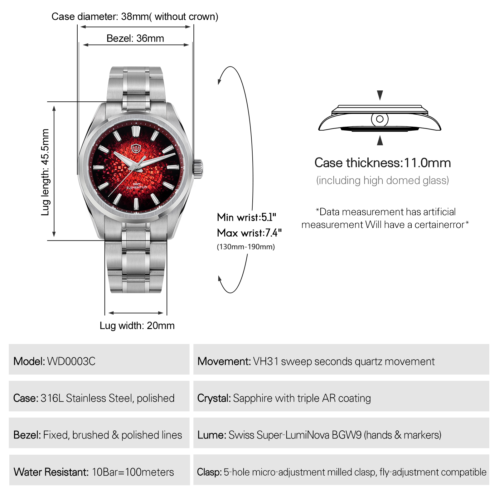 ساعة كوارتز جديدة من Watchdive - مراجعة Guilloché Dial Watch وسعره