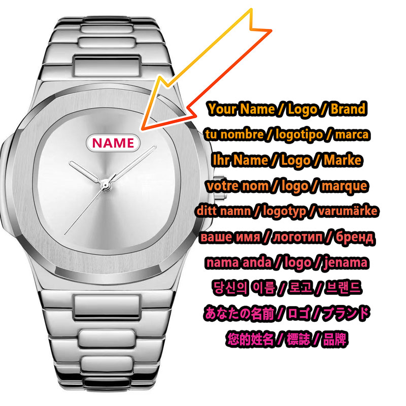 ساعة يد رجالية بشعار مخصص، ساع - مراجعة Luxury Watch Logo وسعره