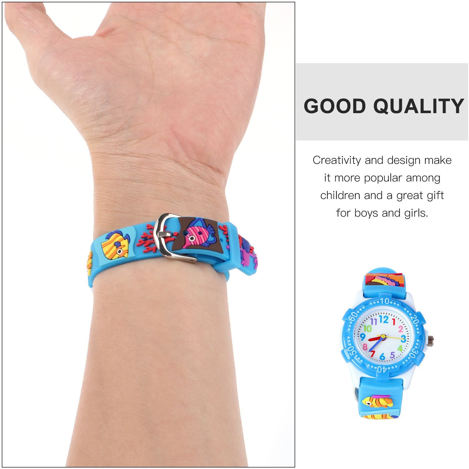 ساعة يد للأطفال بتصميم كرتوني  - مراجعة Luxury Watch Kids وسعره