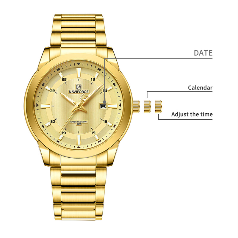 2024 أفضل ماركة NAVIFORCE ساعا - مراجعة Luxury Watch Green Dial وسعره