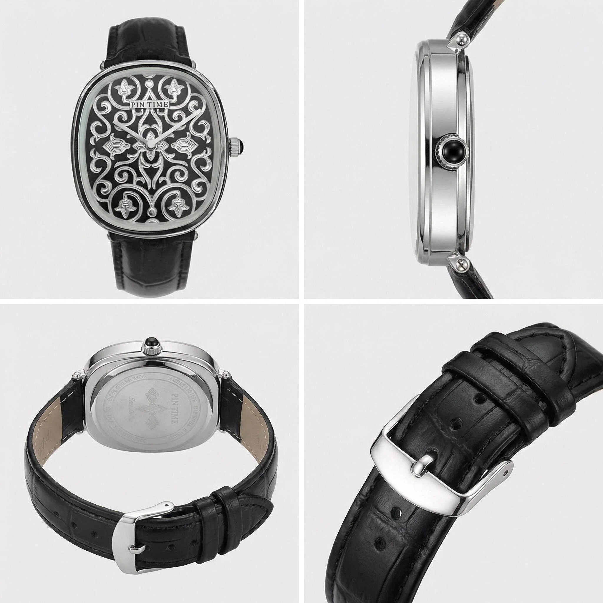 ساعة كوارتز بتصميم منحوت ثلاثي - مراجعة Guilloché Dial Watch وسعره