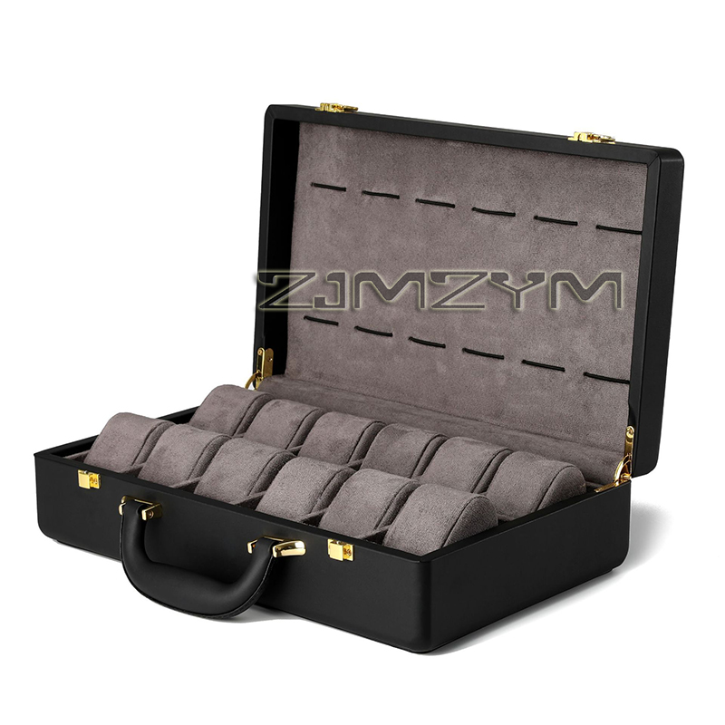 صندوق ساعات بـ 12 فتحة، حقيبة  - مراجعة Luxury Watch Organizer وسعره