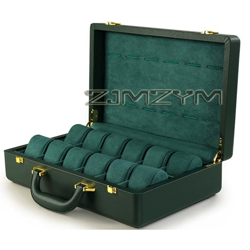 صندوق ساعات بـ 12 فتحة، حقيبة  - مراجعة Luxury Watch Organizer وسعره